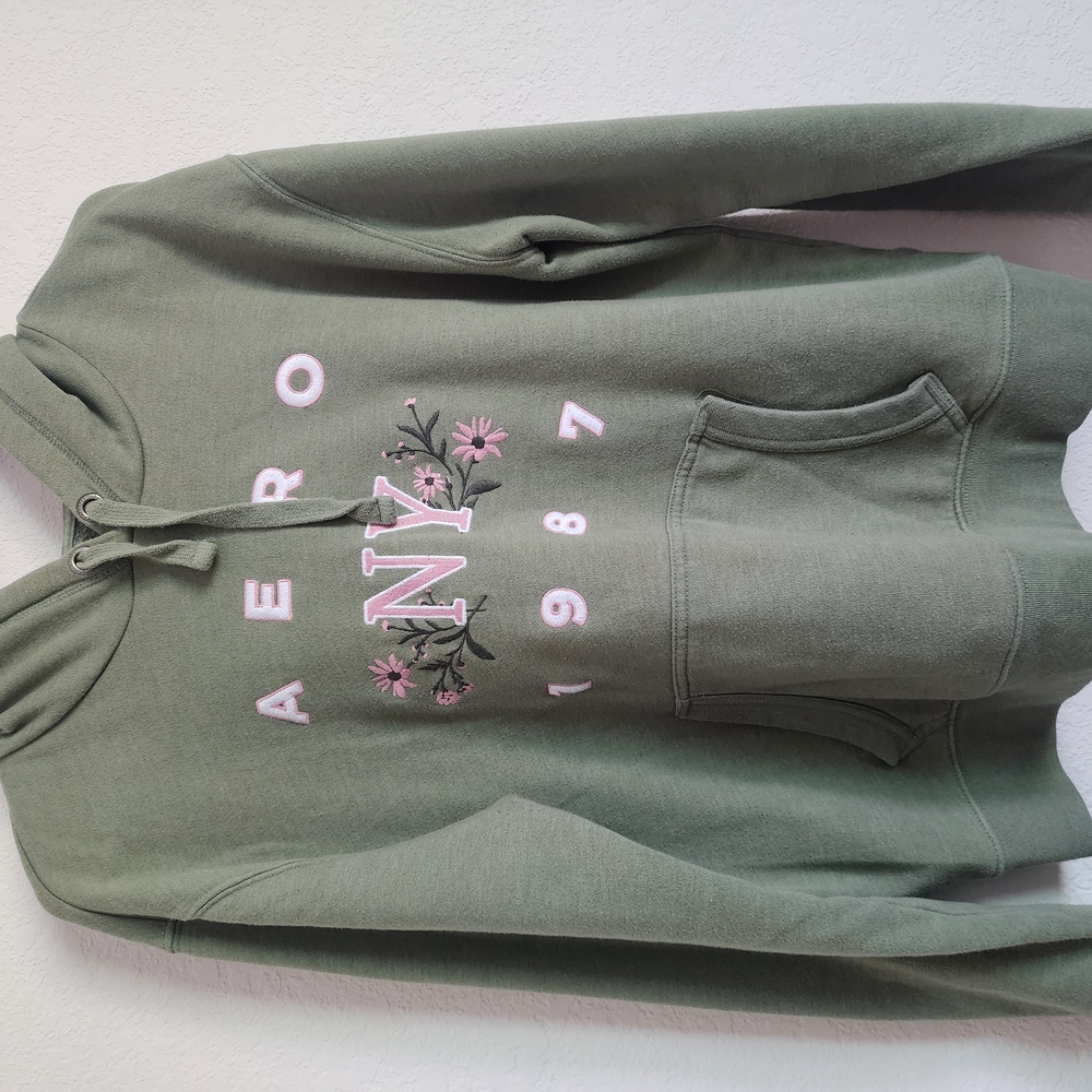 Women's Green Hoodie Sweater